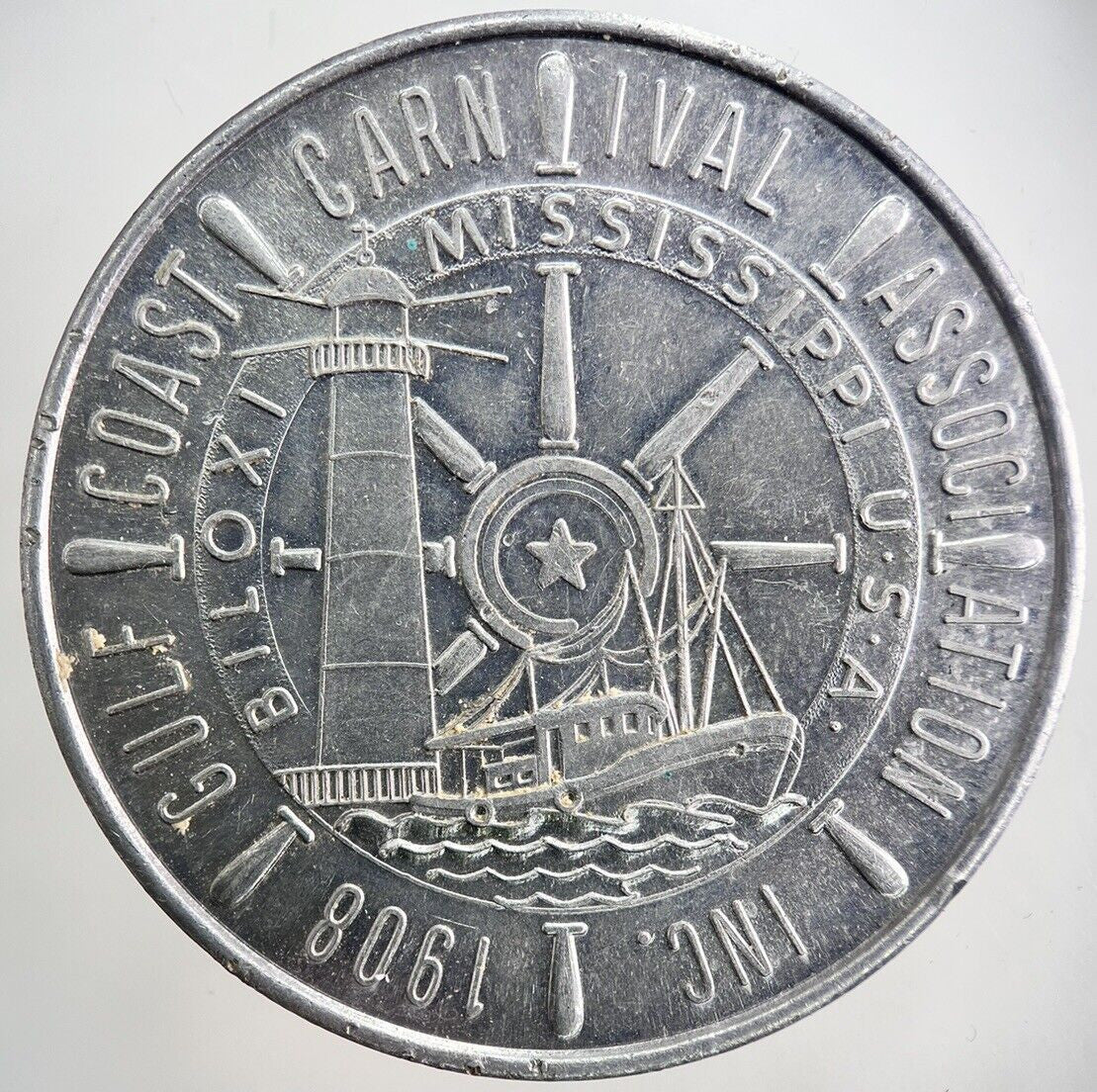 1970 Mardi Gras Token Coin Gulf Coast Carnival | Fine Collectable Grade | a1275