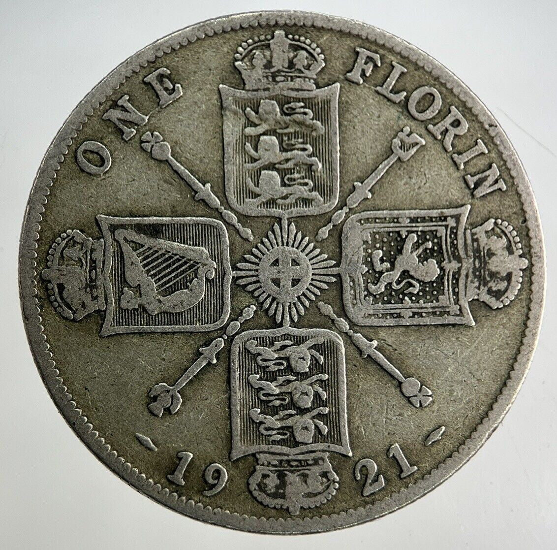 1921 George V Florin Silver Coin | Fine Collectable Grade