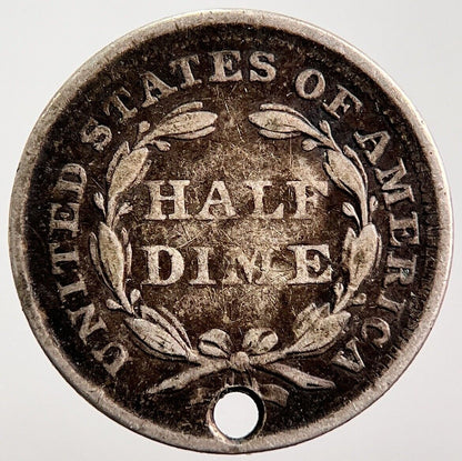1856 US USA Liberty Seated Half Dime | Silver Coin | Collectable Grade | a480