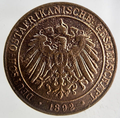 1892 Germany East Africa 1 Pesa Coin | Fine Collectable Grade