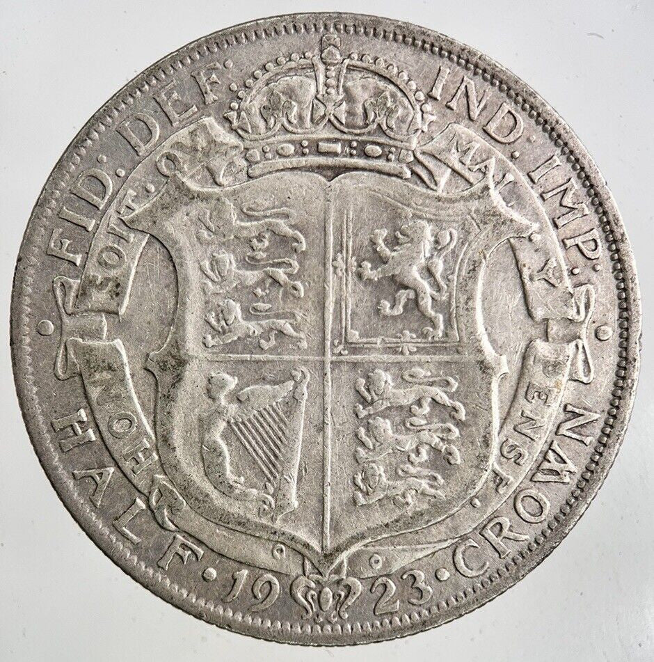 1923 George V Half - Crown Silver Coin | Fine Collectable Grade