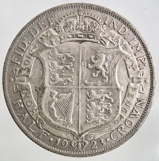 1923 George V Half - Crown Silver Coin | Fine Collectable Grade