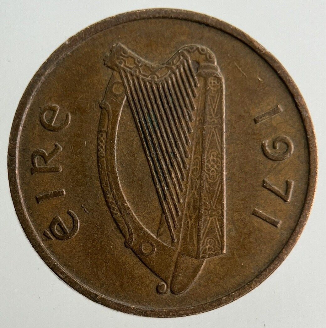 1971 Irish 1/2p Half - Pence Coin | Fine Collectable Grade