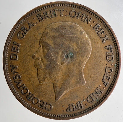 1936 George V One Penny Coin | Fine Collectable Grade