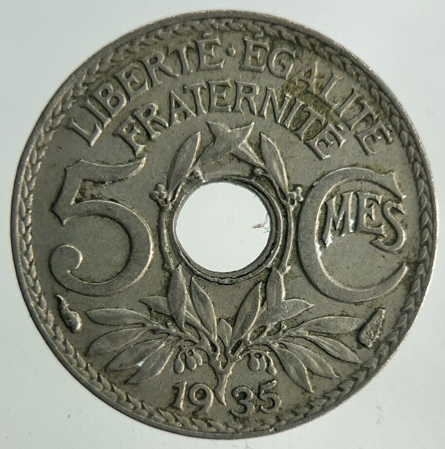 1935 France 5 Centimes Coin | Fine Collectable Grade