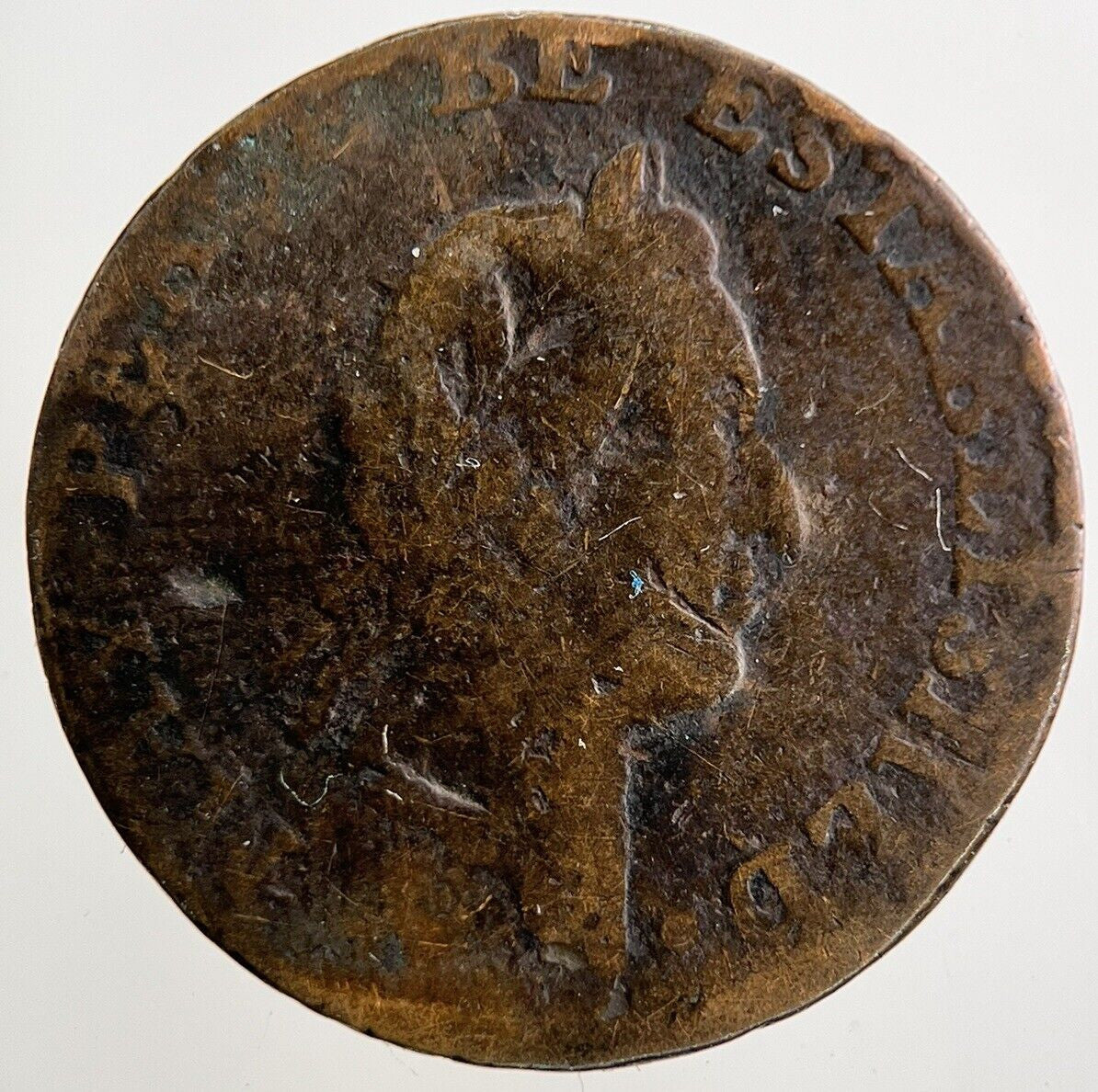 1700s Middlesex Farthing May Peace Be Established Harp Coin | Collectable Grade
