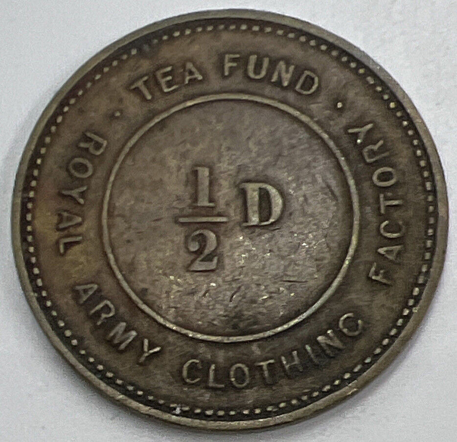 Royal Army 1/2D Clothing Company Tea Fund Token Coin | Collectable Grade | a1051