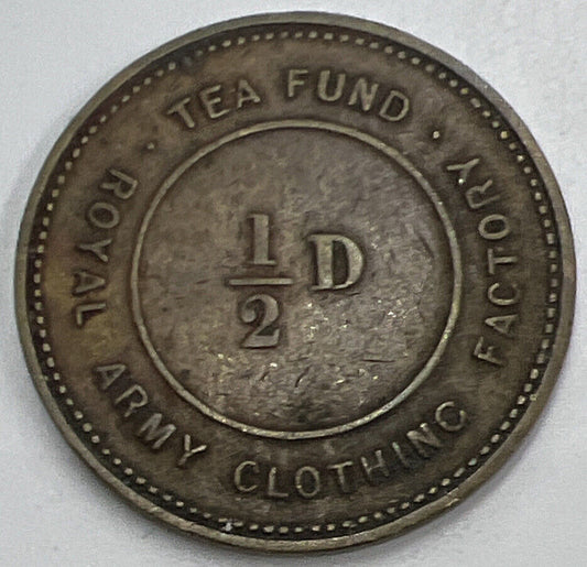 Royal Army 1/2D Clothing Company Tea Fund Token Coin | Collectable Grade | a1051