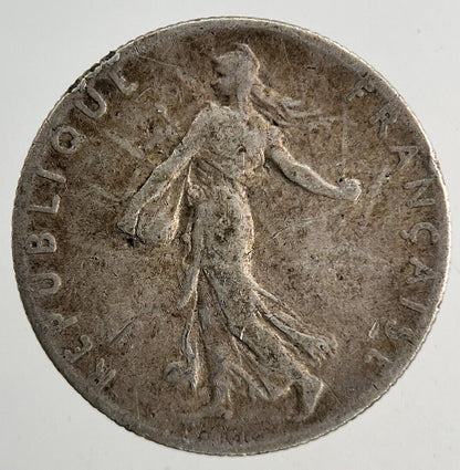 1915 France 50 Centimes Silver Coin | Fine Collectable Grade
