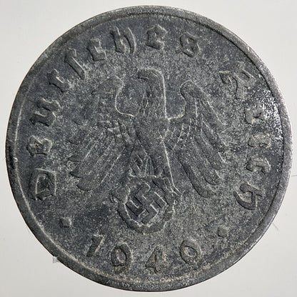 1940 - G Germany Nazi 10 Pfennig Coin | Fine Collectable Grade | a2530