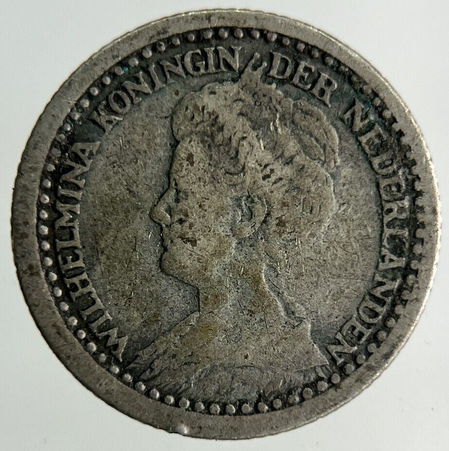 1918 Netherlands 10 Cents Silver Coin | Collectable Grade