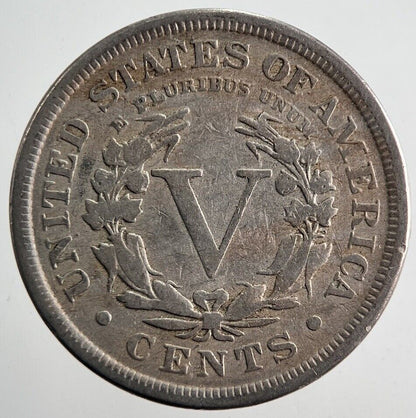 1908 US USA Nickel V 5 Cent Coin | Fine Collectable Grade