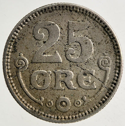 1920 Denmark 25 Ore Coin | Fine Collectable Grade