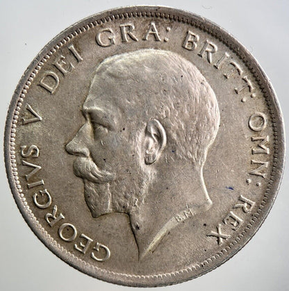 1916 George V Half - Crown Silver Coin | Very High Grade | a3469