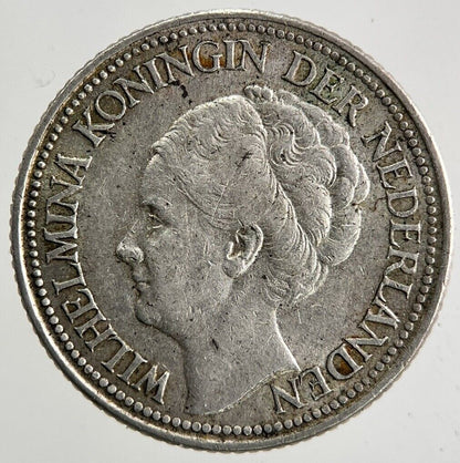 1941 Netherlands 25 Cents Silver Coin | Fine Collectable Grade