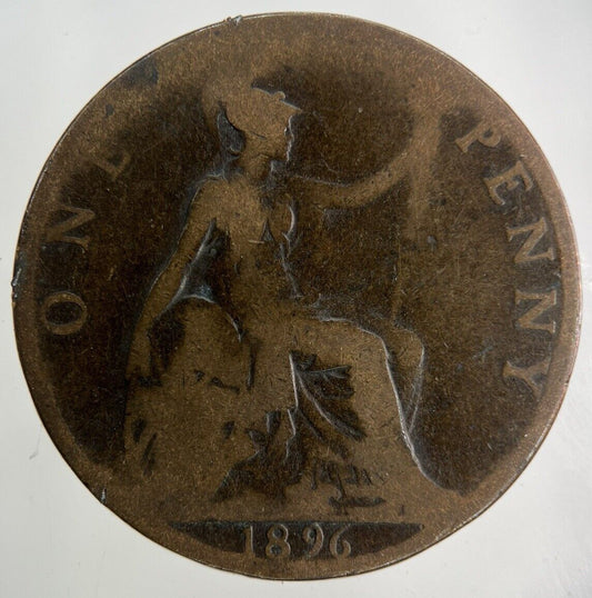 1896 Victoria One Penny Coin | Collectable Grade
