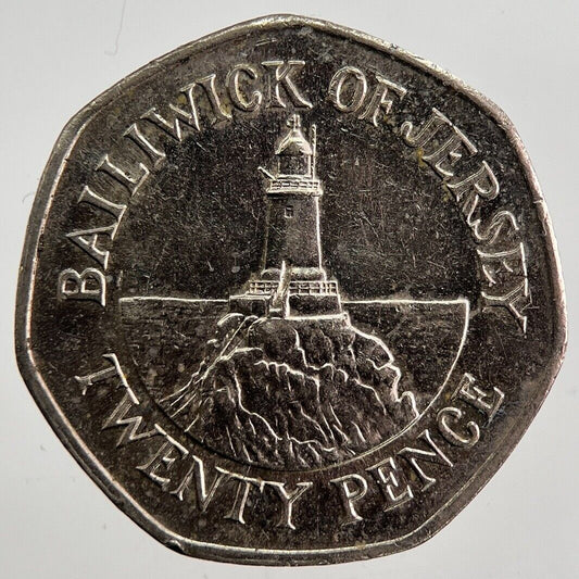 1997 Jersey 20p 20 Twenty - Pence Coin | Very High Grade | a4985