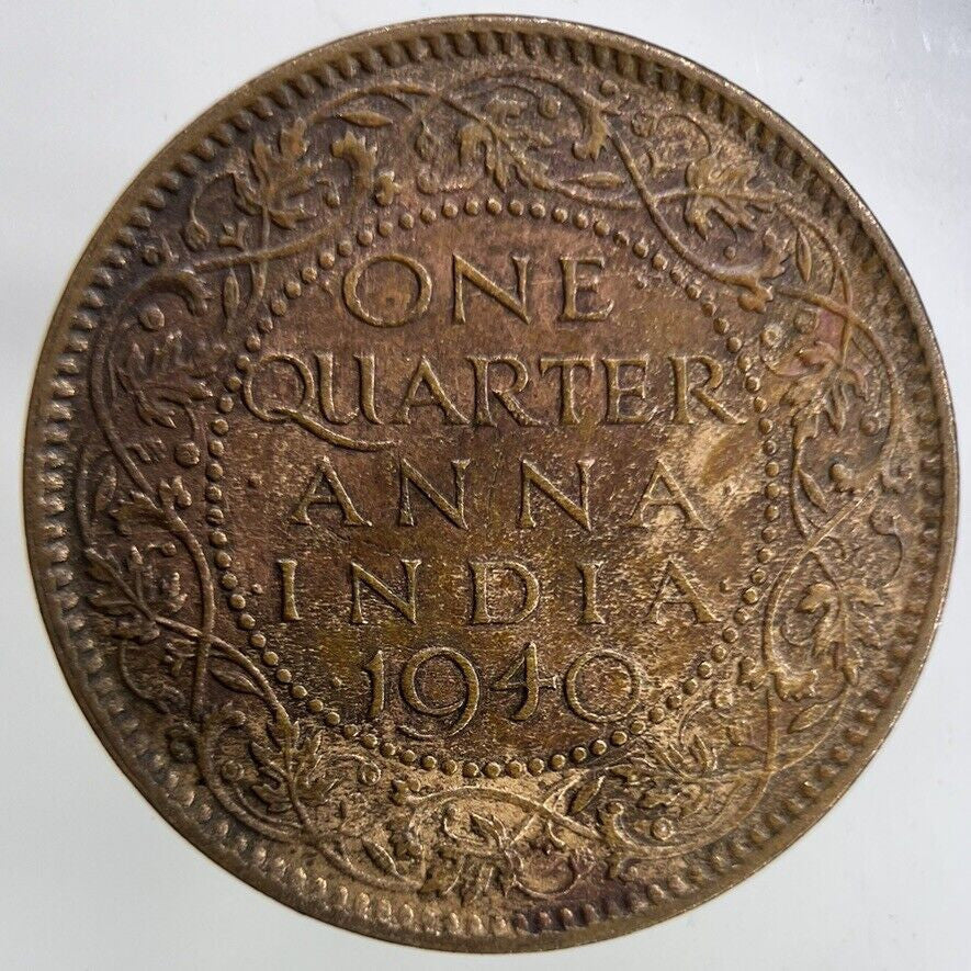 1940 India 1/4 Quarter Anna Coin | Collectable Grade