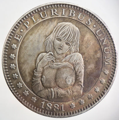 American Morgan Dollar Style Naked Nude Woman Coin | Collectable Grade | a1994