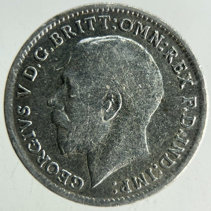 1917 George V Threepence Silver Coin | Fine Collectable Grade