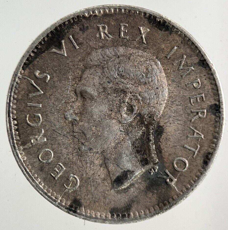1943 South Africa Threepence Silver Coin | Very High Grade