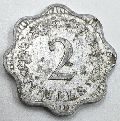 1972 Malta 2 Mils Coin | Collectable Grade | a854