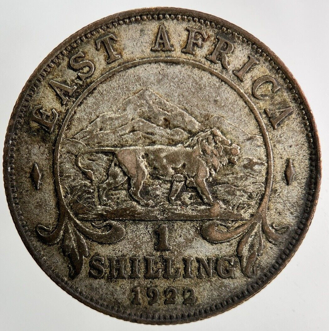 1922 East Africa One Shilling Silver Coin | Fine Collectable Grade