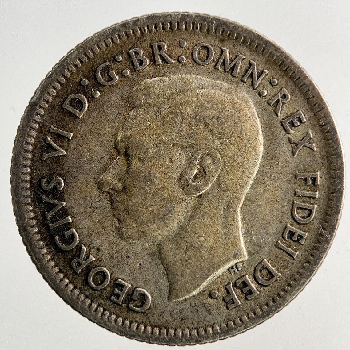1950 Australia Sixpence Silver Coin | Fine Collectable Grade