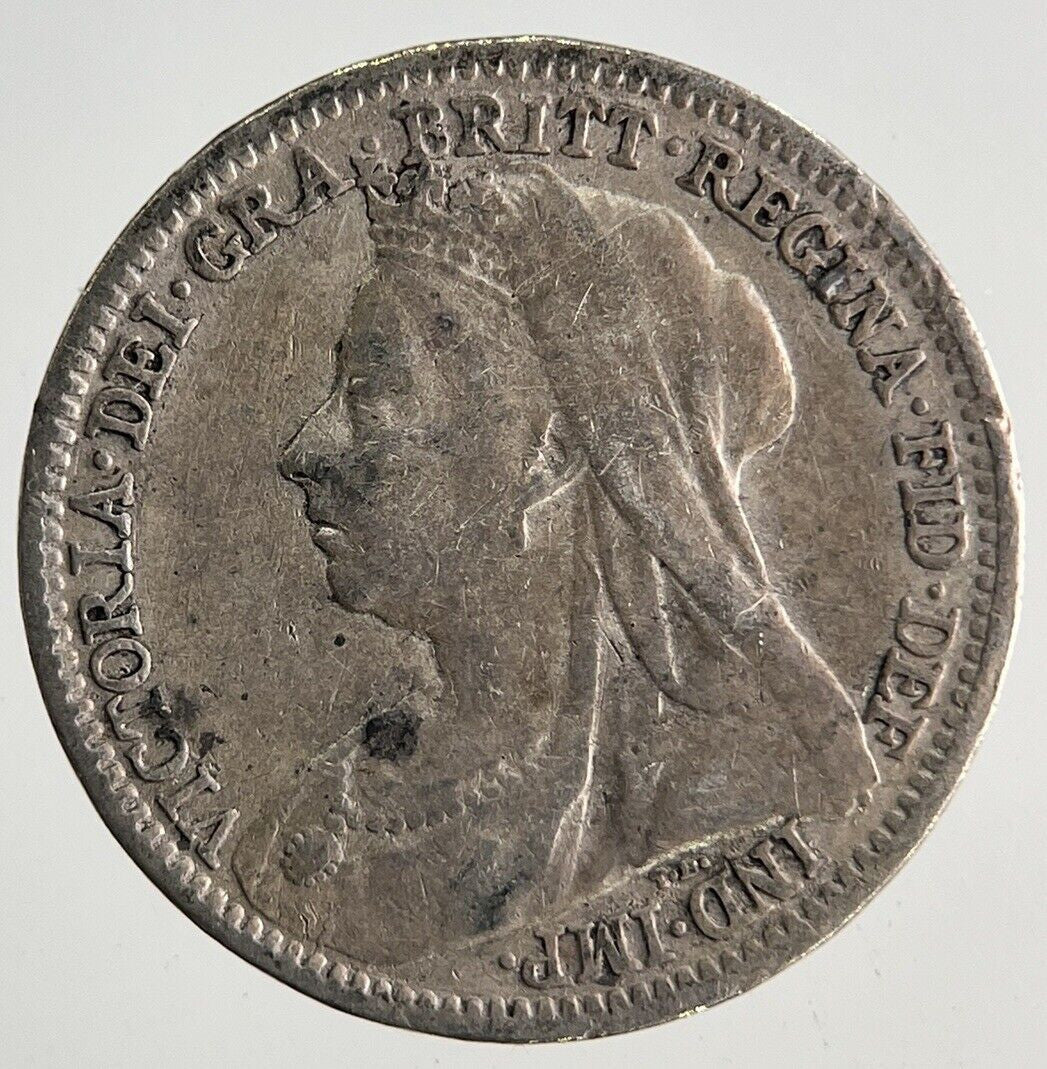 1896 Victoria Threepence Silver Coin | Fine Collectable Grade