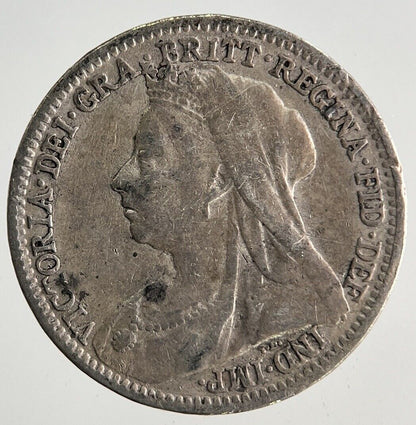 1896 Victoria Threepence Silver Coin | Fine Collectable Grade