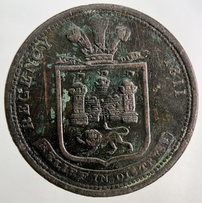 1811 Norwich Dunham & Yallop Half - Penny Coin | Fine Collectable Grade