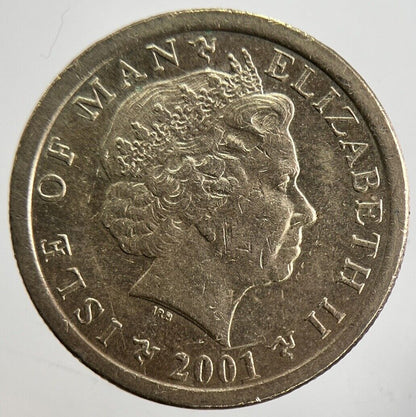 2001 Isle of Man £1 One Pound Coin | Collectable Grade | a4792