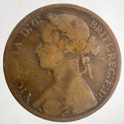 1876 - H Victoria One Penny Coin | Collectable Grade
