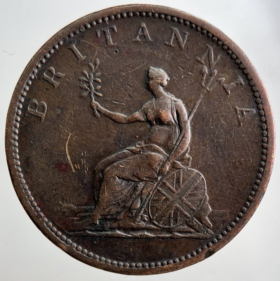 1806 George 3rd III Half - Penny British Coin | Fine Collectable Grade | a3248