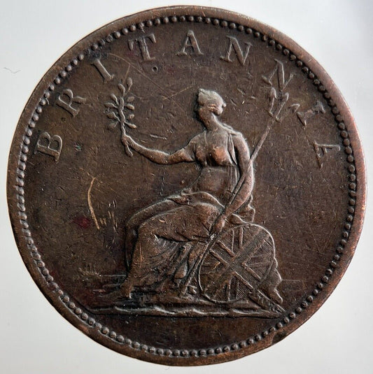 1806 George 3rd III Half - Penny British Coin | Fine Collectable Grade | a3248