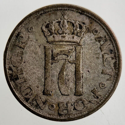1917 Norway 10 Ore Silver Coin | Fine Collectable Grade