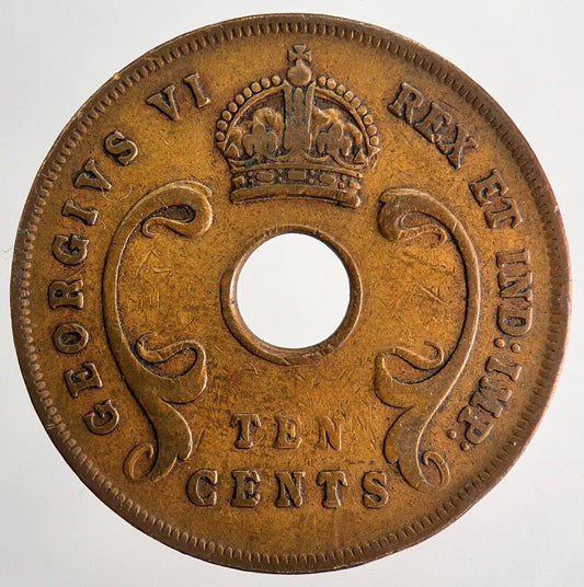 1943 East Africa 10 Ten Cents Coin | Fine Collectable Grade | a9929