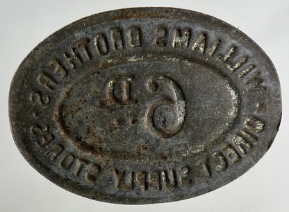 British Williams Bros Direct Supply Stores 6D Token Coin | Collectable Grade