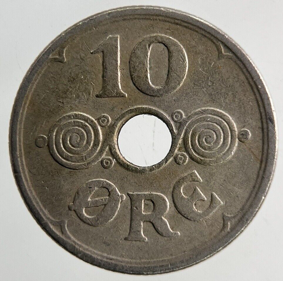 1935 Denmark 10 Ore Coin | Fine Collectable Grade