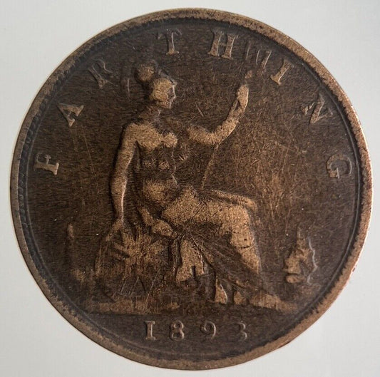 1893 Victoria Farthing Coin | Collectable Grade | a4460