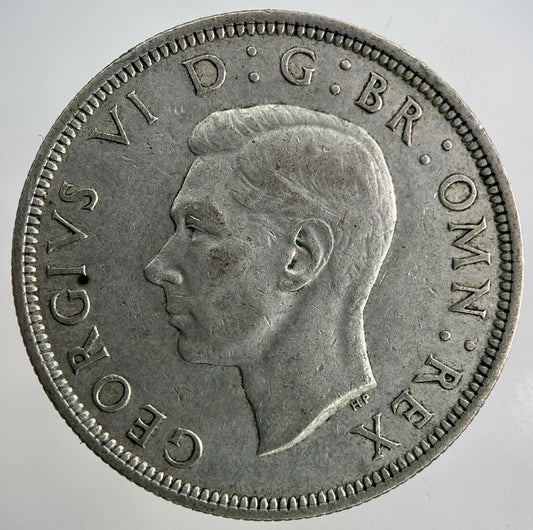 1942 George VI Half - Crown Silver Coin | Fine Collectable Grade