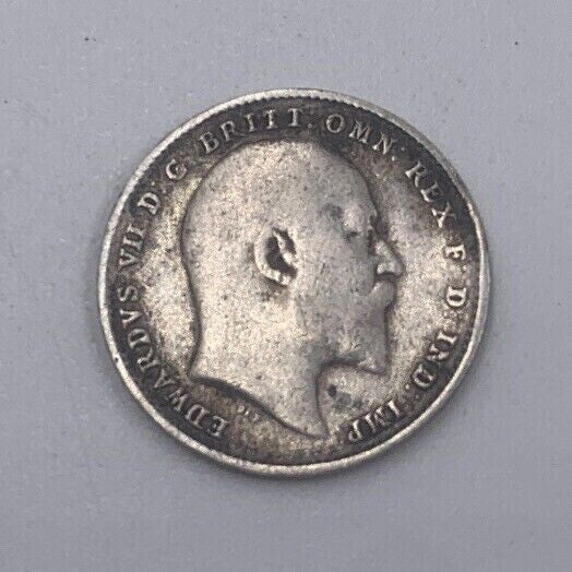 1908 Edward VII Threepence | British Silver Coin | Collectable Grade | a076
