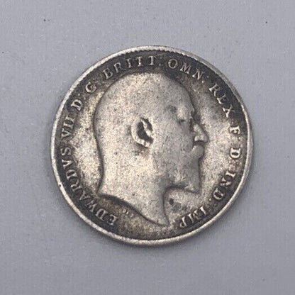 1908 Edward VII Threepence | British Silver Coin | Collectable Grade | a076