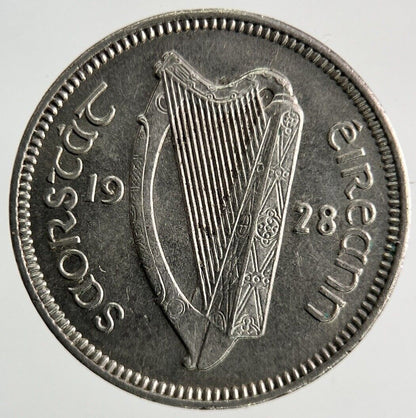 1928 Irish Threepence Rabbit Coin | Very High Grade