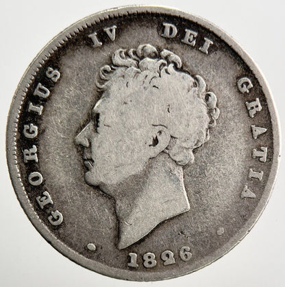 1826 George IV One Shilling Silver Coin | Collectable Grade | a3471
