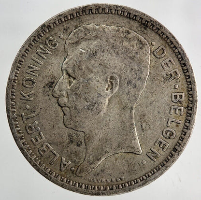 1934 Belgium 20 Francs Silver Coin | Fine Collectable Grade