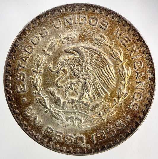 1958 Mexico Un 1 Peso Silver Coin | Very High Grade