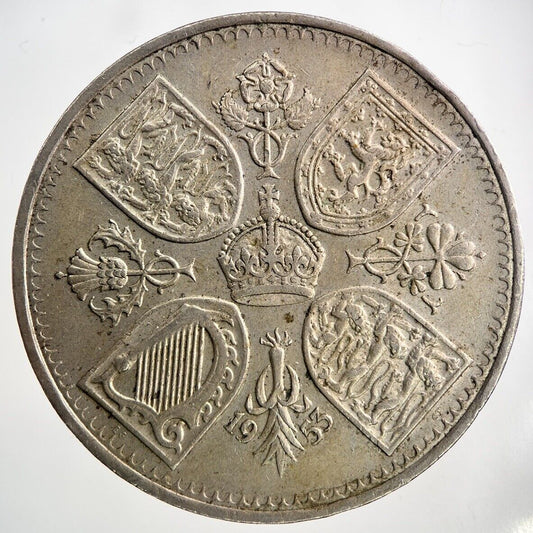 1953 Elizabeth II 2nd Crown Coin | Very High Grade