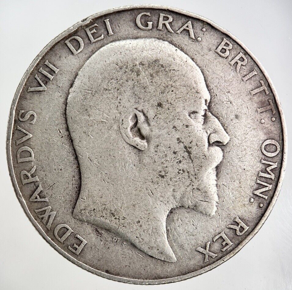 1910 Edward VII Half - Crown Silver Coin | Fine Collectable Grade