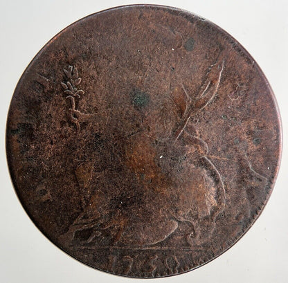 1750 George 2nd II Half-Penny Coin | Collectable Grade